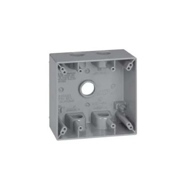 ITCC - Box, Waterproof, 2 Gang, 5-3/4" Hole 2-5/8" Deep, Grey