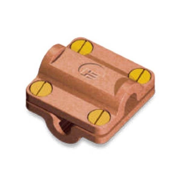BAHRA EARTHING - Cable to Cable Square Clamp, 50 Sq.mm