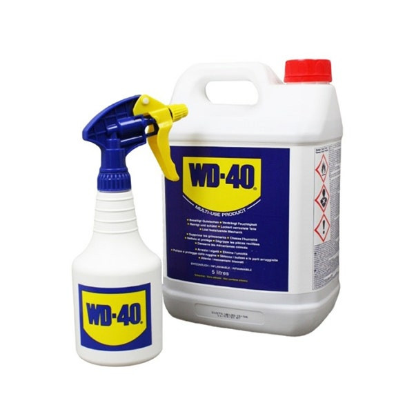 WD-40 - Multifunction Lubricant, 5 Liter with 600 ML Empty Spray Applicator Bottle