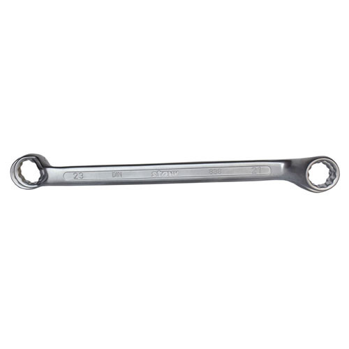 DOUBLE RING SPANNER FULL SATIN FINISH, 21x23 mm