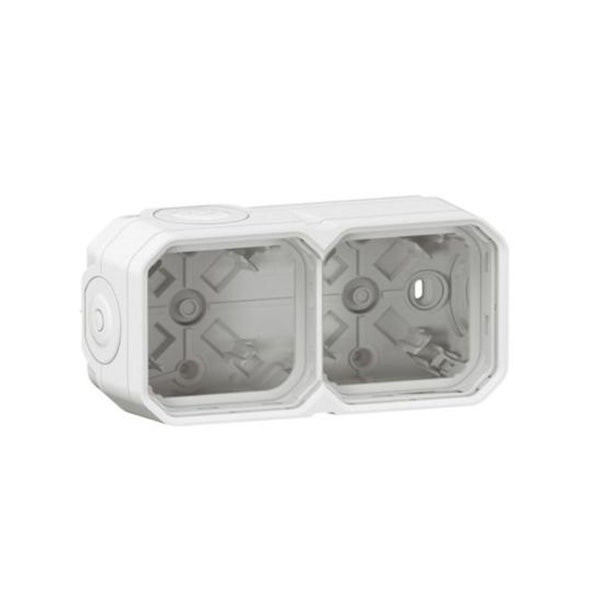 LEGRAND - Surface Box Plexo, IP55, 2 Gang, Horizontal and Vertical, White