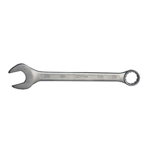 COMBINATION SPANNER SATIN FINISH, 28 mm
