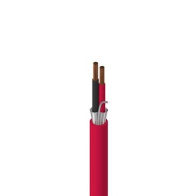 BELDEN - 2C*18 AWG Fire Protective Signal Circ. Cbl 2 Cdrs, Solid CU/P, Red, 500 Meters/Roll
