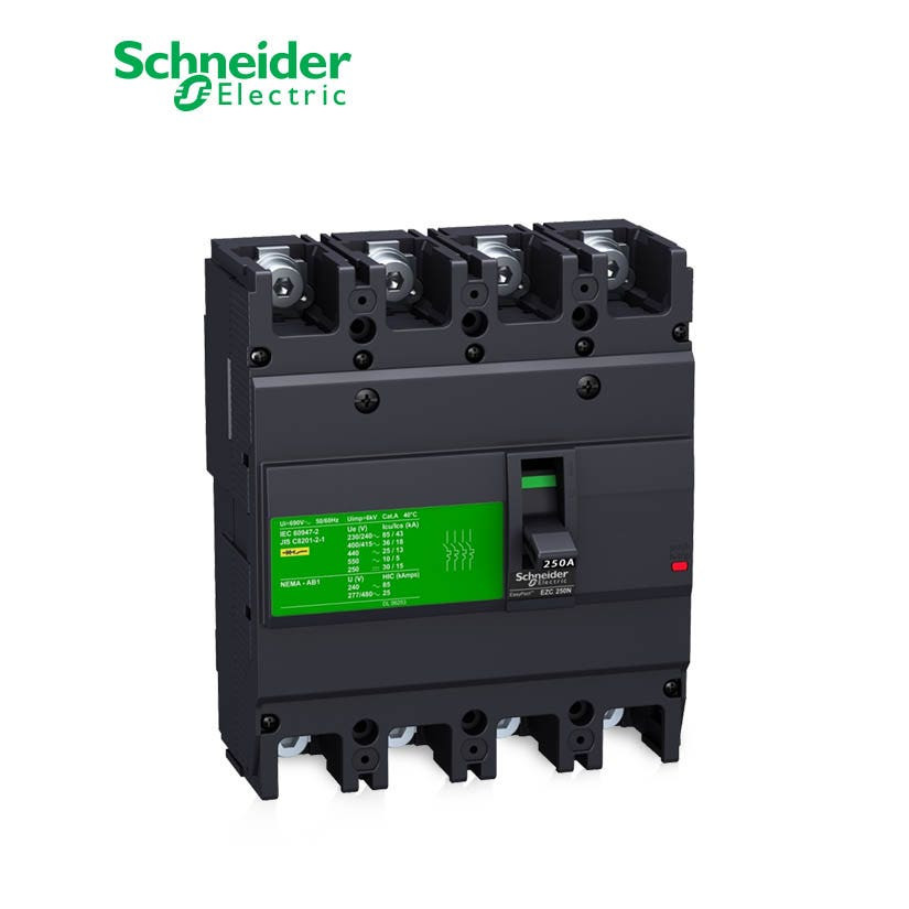 SCHNEIDER - MCCB Breaker, EasyPact EZC250N, 4P, 160A, 25kA 400/415V, TMD Trip Unit