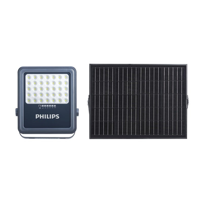 PHILIPS - Essential SmartBright Solar Flood Light, 4000 lm, 6500k, Grey