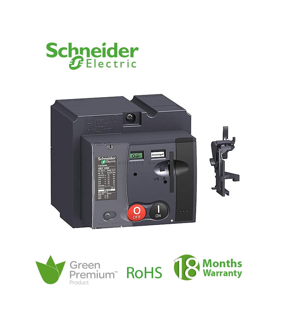 SCHNEIDER - Standard Motor Mechanism Module MT250, ComPact NSX250, 220/240 VAC 50/60 Hz, 208/277 VAC 60 Hz