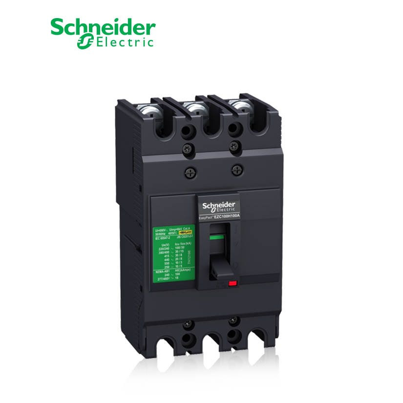 SCHNEIDER - MCCB Breaker, EasyPact EZC100H, 3P, 20A, 30kA 400/415V, TMD Trip Unit