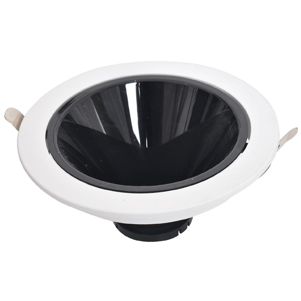 RAMES ALUMINUM RECESSED LUMENZ Black & White Single ROUND 140 mm