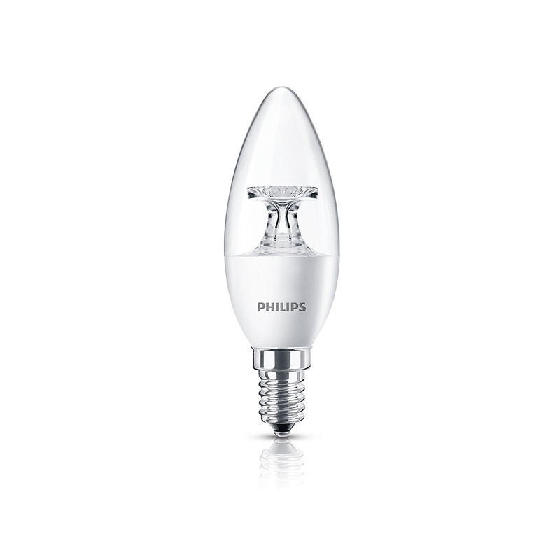 PHILIPS - CorePro LED Candle, ND, 5.5-40W, 2700K, E14, B35, Clear
