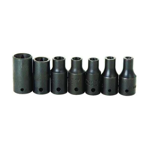 PROTO - 1/4" Drive Torx Impact Socket Set, 7 Pieces