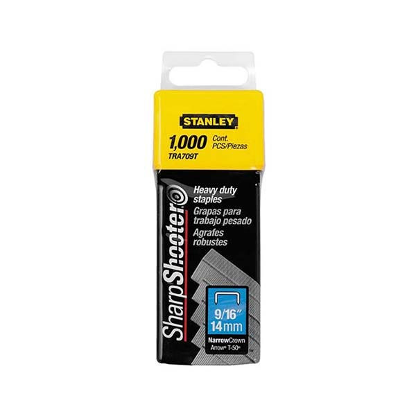 STANLEY - Heavy Duty Staples, Type G, 14mm, 1000 pieces