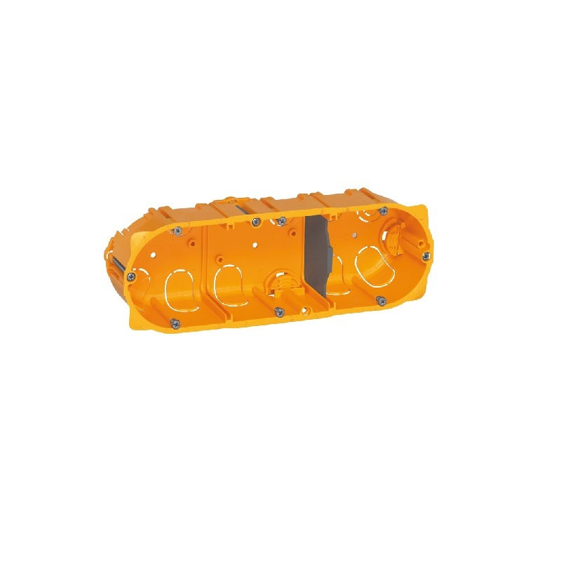 LEGRAND - Flush Mounting Box Batibox - 3 Gang German Standard - Depth 40 mm - Dry Partitions