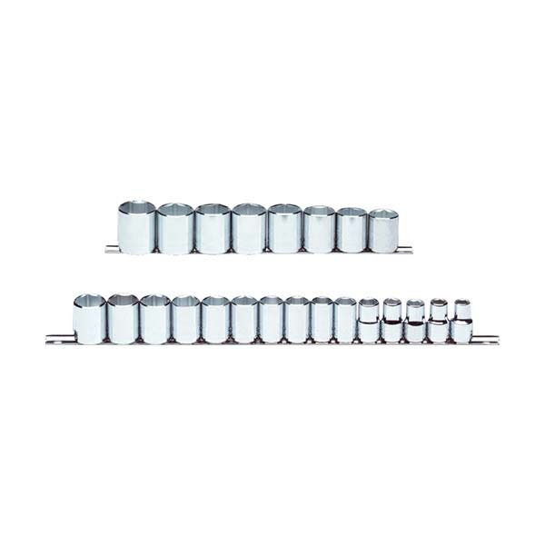 PROTO - 1/2" Drive Metric Socket Set, 23 Pieces, 6 Point