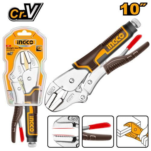 Straight jaw plier 10"زرادية كلابة كبس 10" راس مستقيم