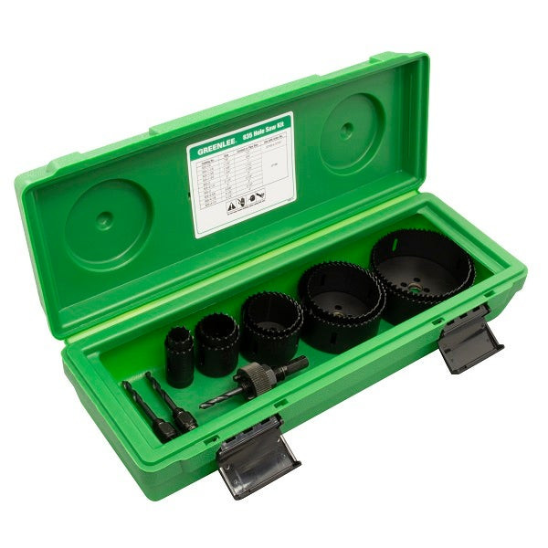 GREENLEE - Hole Saw Kit, 7/8" - 4-1/2" Saws, 13 Pieces (835)