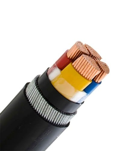 Riyadh Cables-Low Voltage Armoured cable- 4 Core-300mm-600/1000V- CU/PVC/XLPE/SWA- Black