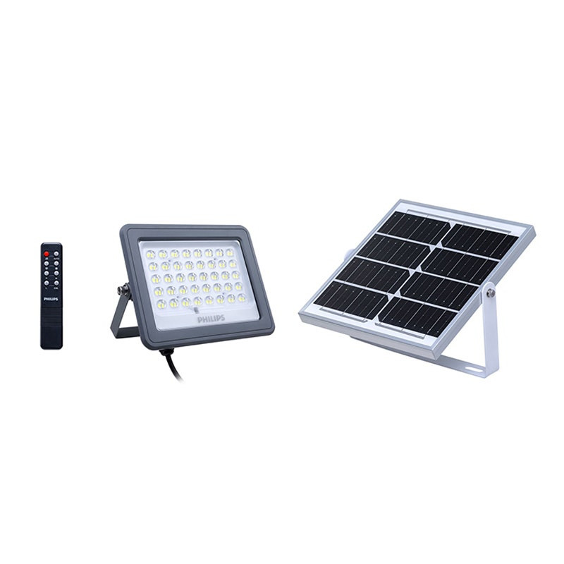 PHILIPS - Essential SmartBright Solar Flood Light BVC080, 900 lm, 6500K, Grey