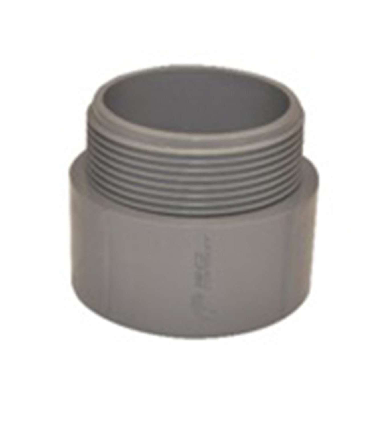 BAHRA CONDUIT - Male Adaptor 1 With Outside Thread - Grey