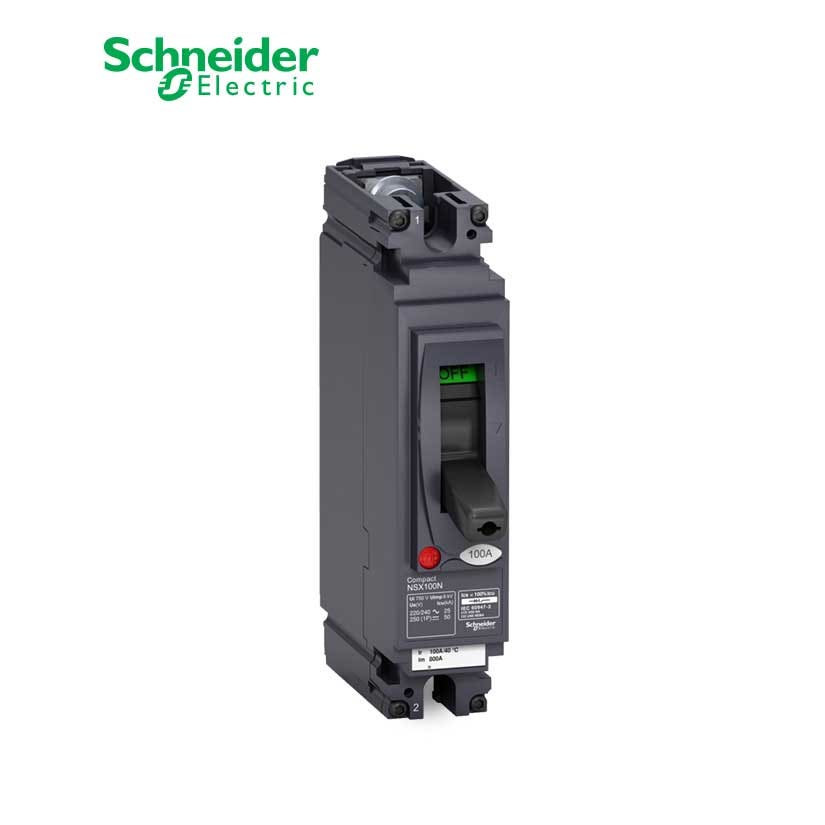 شنايدر - قاطع رئيسي 40 أمبير - ComPact NSX100N AC/DC, 1P 1d, 25kA at 240 VAC, TMD Trip Unit 40A