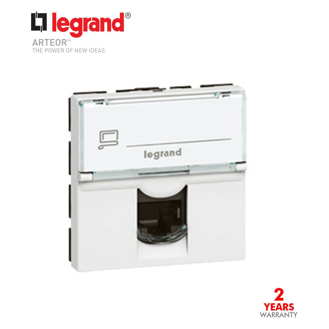 LEGRAND - Adaptor for Data Socket S.Con 2Mod,Systmx, White