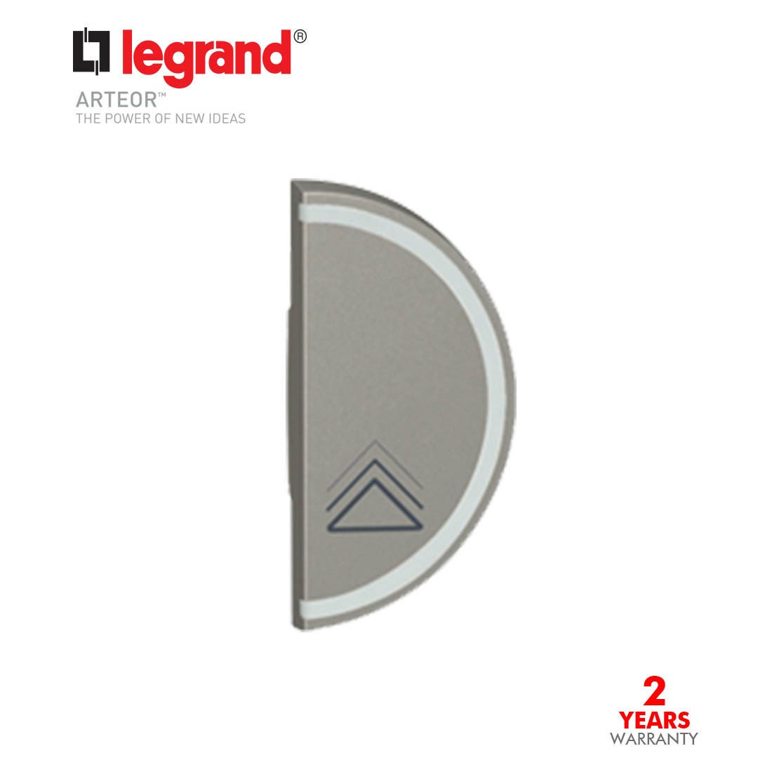 LEGRAND - Key Cover Round 1Mod Bus/Scs Dimmer Right, Magnes