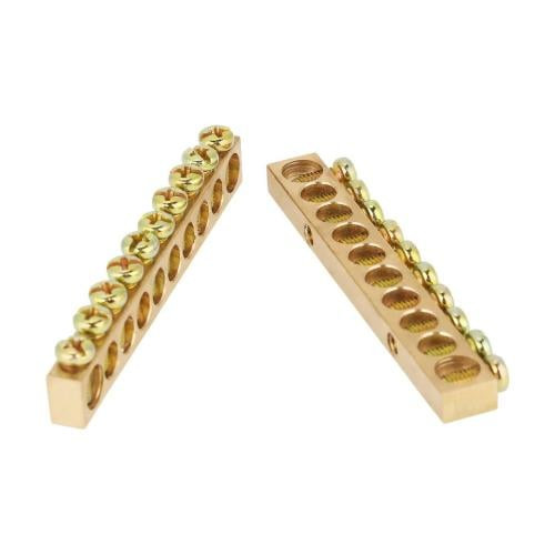 Schneider- Terminal Block- 10Hole- 6x9- Brass