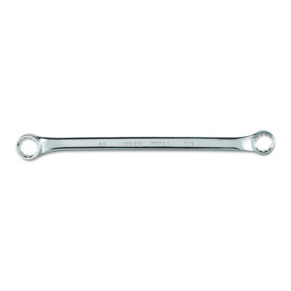 PROTO - Full Polish Offset Double Box Wrench, 11/16" x 3/4", 12 Point