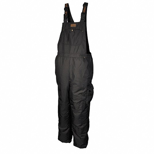 VIKING, Rain Bib Pants, Black, Size S, Polyester, Men's, No High Visibility