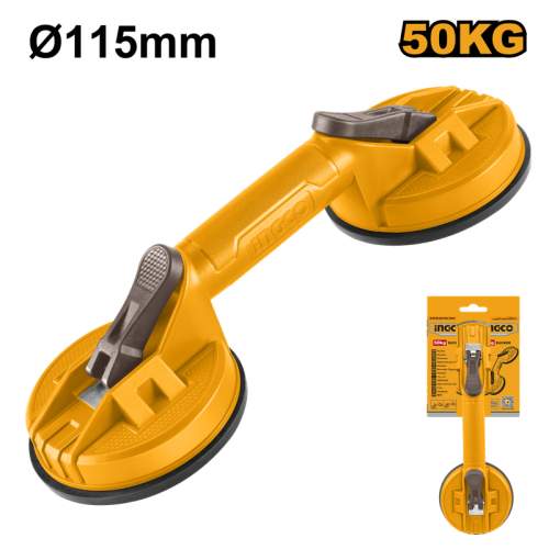 Double Suction Cup Glass Lifter 50KG -155mmرافعة زجاج بكوب شفط مزدوج 50 كجم- 155 ملم