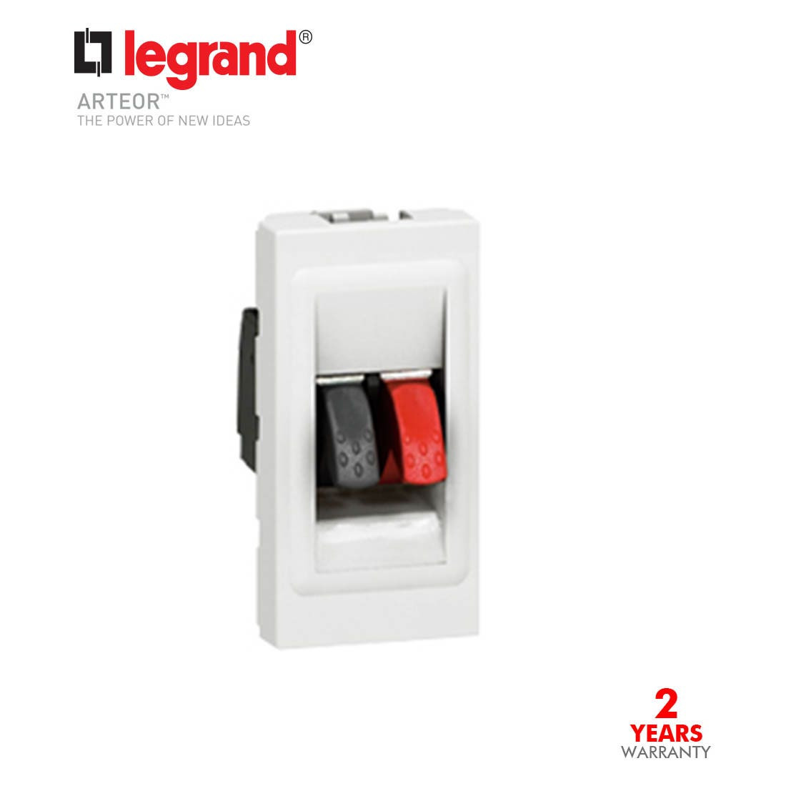 LEGRAND - Loudspeaker Socket 1Mod 4mm Termi, White Arteor