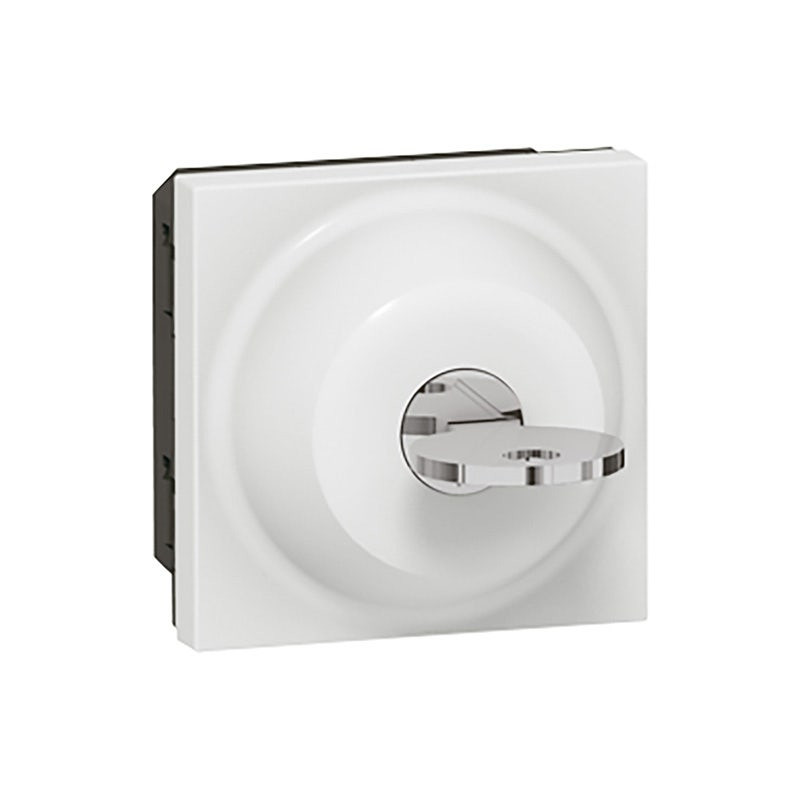 LEGRAND - Key Switch Mosaic, 2 Positions, Ronis Key, 2 Modules, 6A, 250V, White