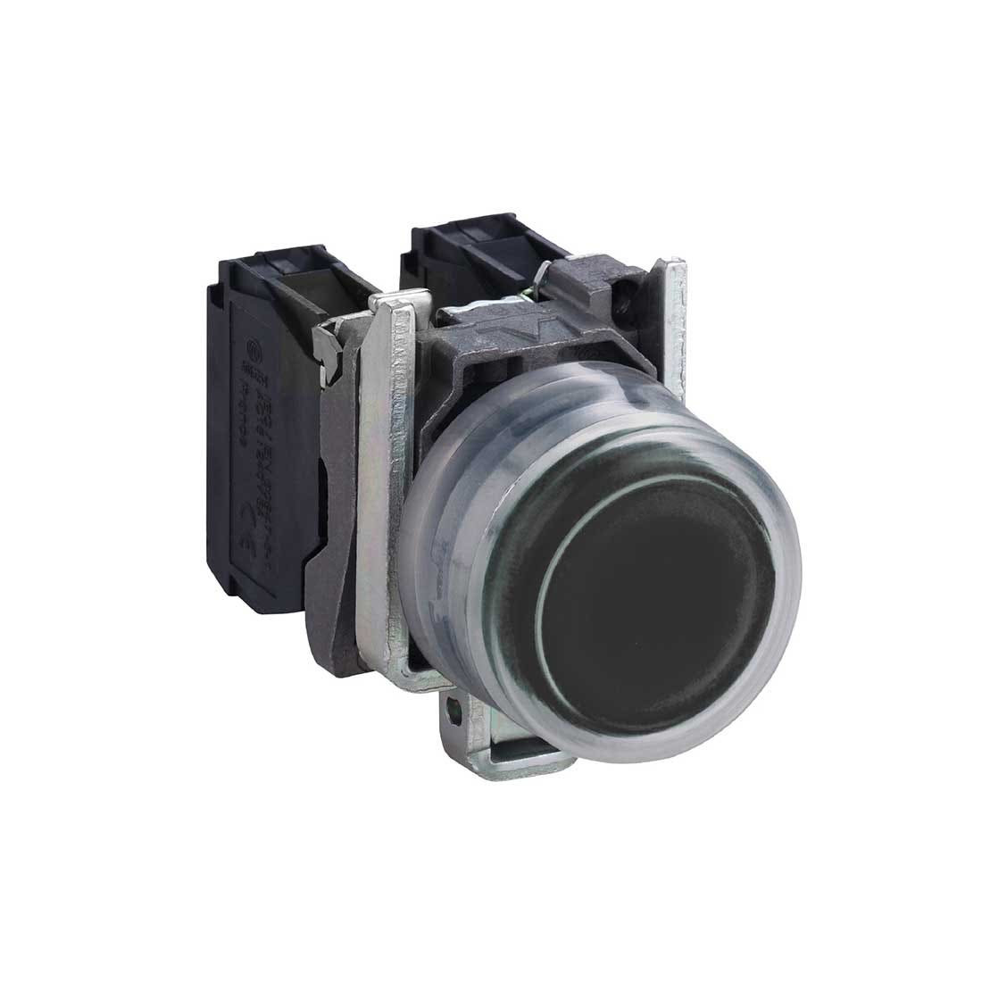 SCHNEIDER - Pushbutton Flush 1N/O Black