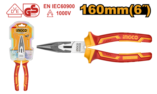 Insulated long nose pliers 6" زرادية بوز معزولة 6 بوصة