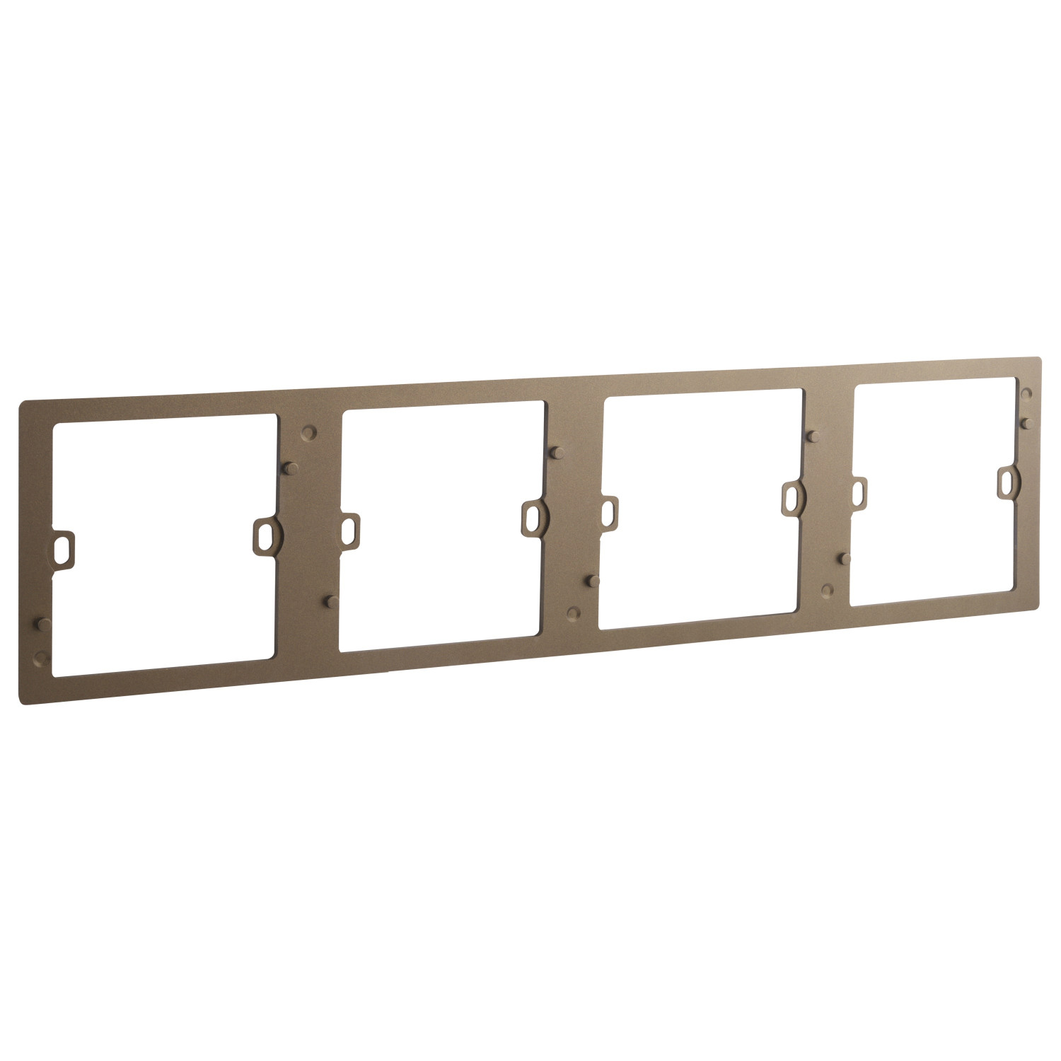 LEGRAND - Support Frame/Front Plate Mallia, 4 Gang, Dark Bronze
