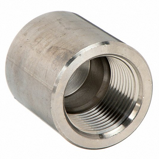 Round Cap, 316 Stainless Steel, 3/4Inch Fitting Pipe Size, Female NPT