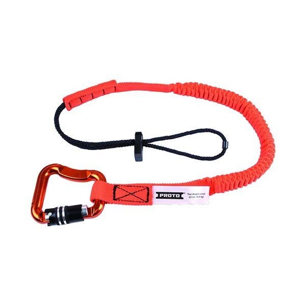 PROTO - Elastic Lanyard, 1 Triple Lock Carabiner, 32"