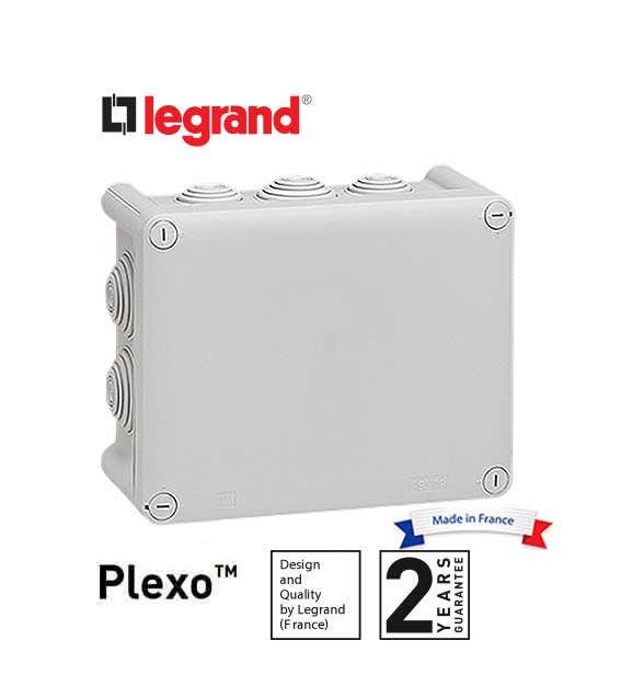 LEGRAND - Box Plexo, IP 55 - IK 07 - 180x140x86 - 10 Entry Membrane Glands