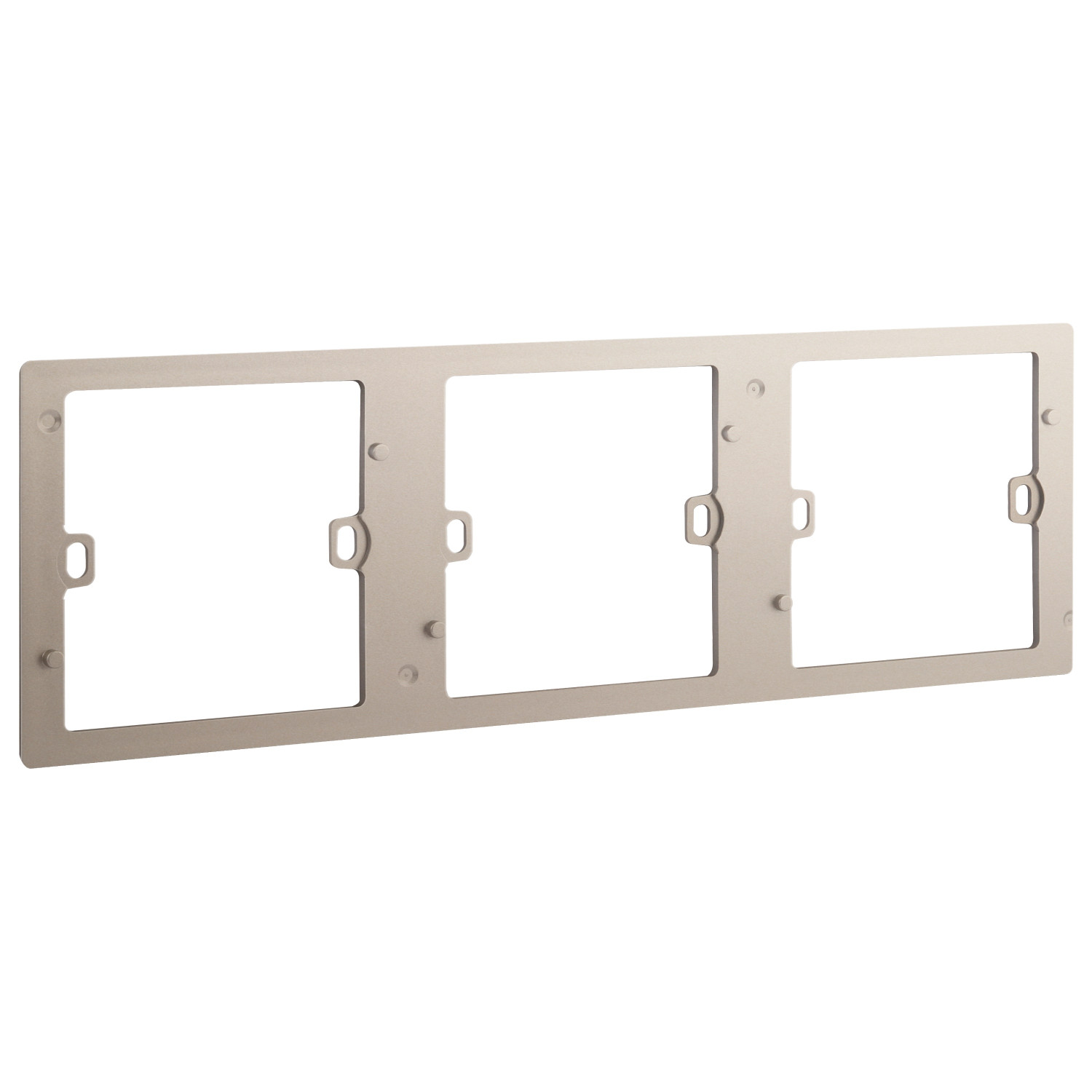 LEGRAND - Support Frame/Front Plate Mallia, 3 Gang, Champagne
