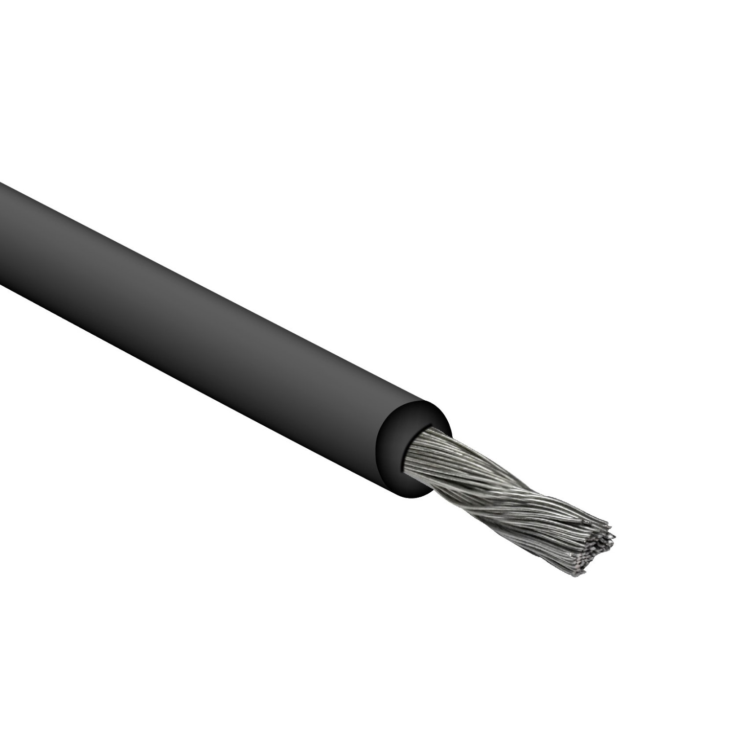 BAHRA CABLES - Solar Cable Low Voltage, LSOH, Flexible Tinned Copper, 1x10mm, 600/1000V, Black
