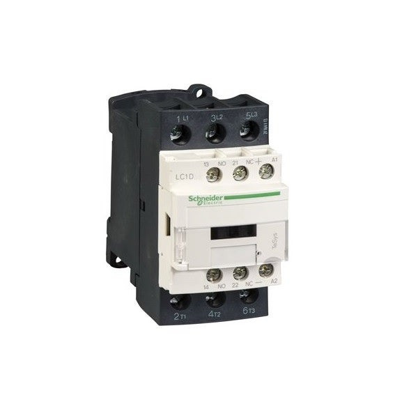 SCHNEIDER - Tesys D Contactor, 3P(3 No), AC-3, = 440 V 25 A, 380 V AC Coil