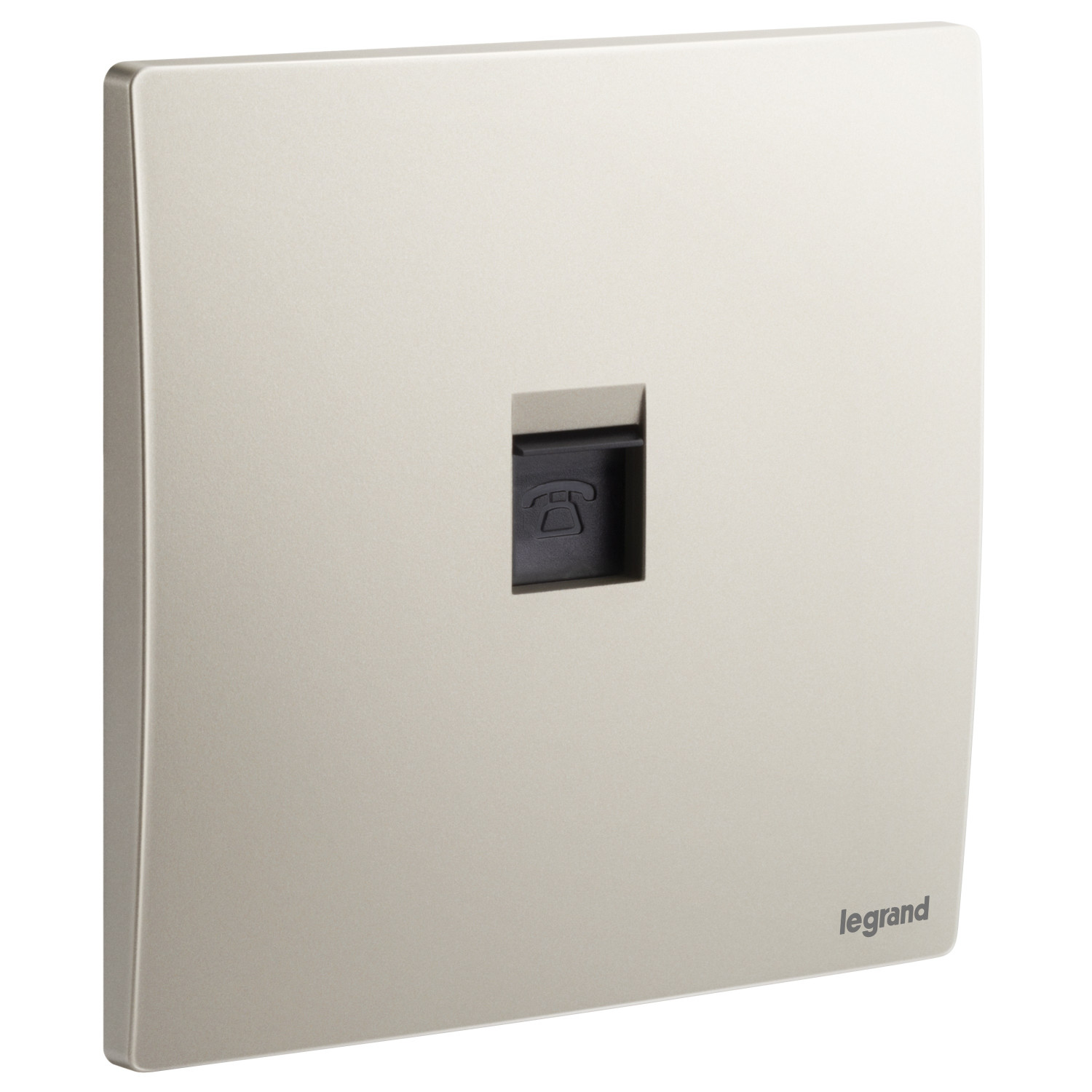LEGRAND - Telephone Socket Mallia, RJ 11, 4 Contacts, Champagne