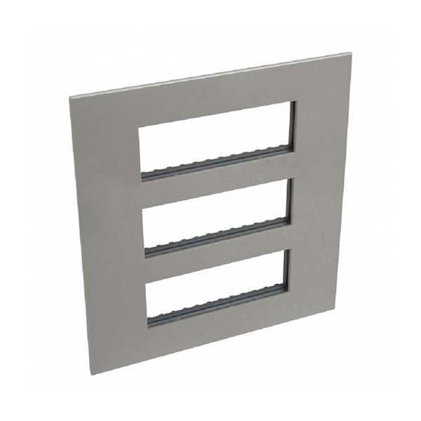 LEGRAND - Plate Arteor, BS, Square, 3x6 Modules, Magnesium