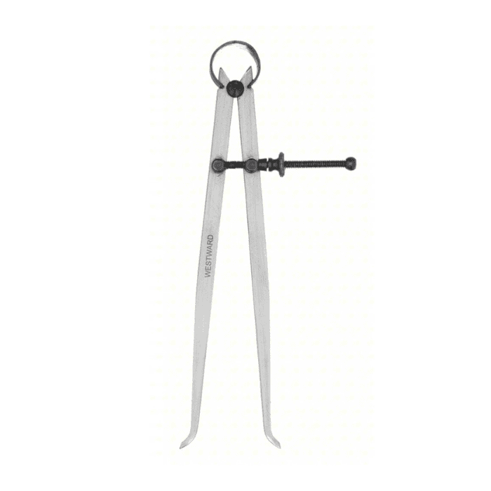 Inside Spring Caliper, Maximum Measurement 200 mm, 8 in, Joint Type Spring, Nut Type Solid 