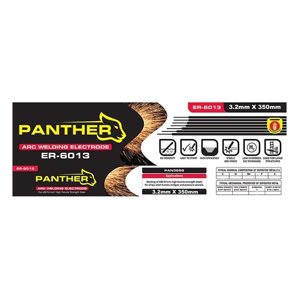 PANTHER - Welding Electrode, 6013, 3.2mm x 350 mm, 5kg/pkt