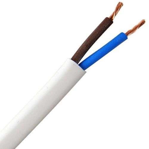 Riyadh Flexible Cable - 2 Lines - Size 10 mm - 300/500 V - White