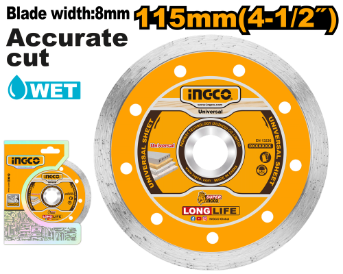 Diamond disc 115(4-1/2")X22.2mm/1PCSدسك قص جرانيت 4.5" مسكر 115 ملم السعر بالحبة