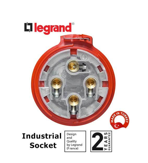 LEGRAND - Straight Plug P17, IP44, 380/415 V~, 32 A, 3P+E