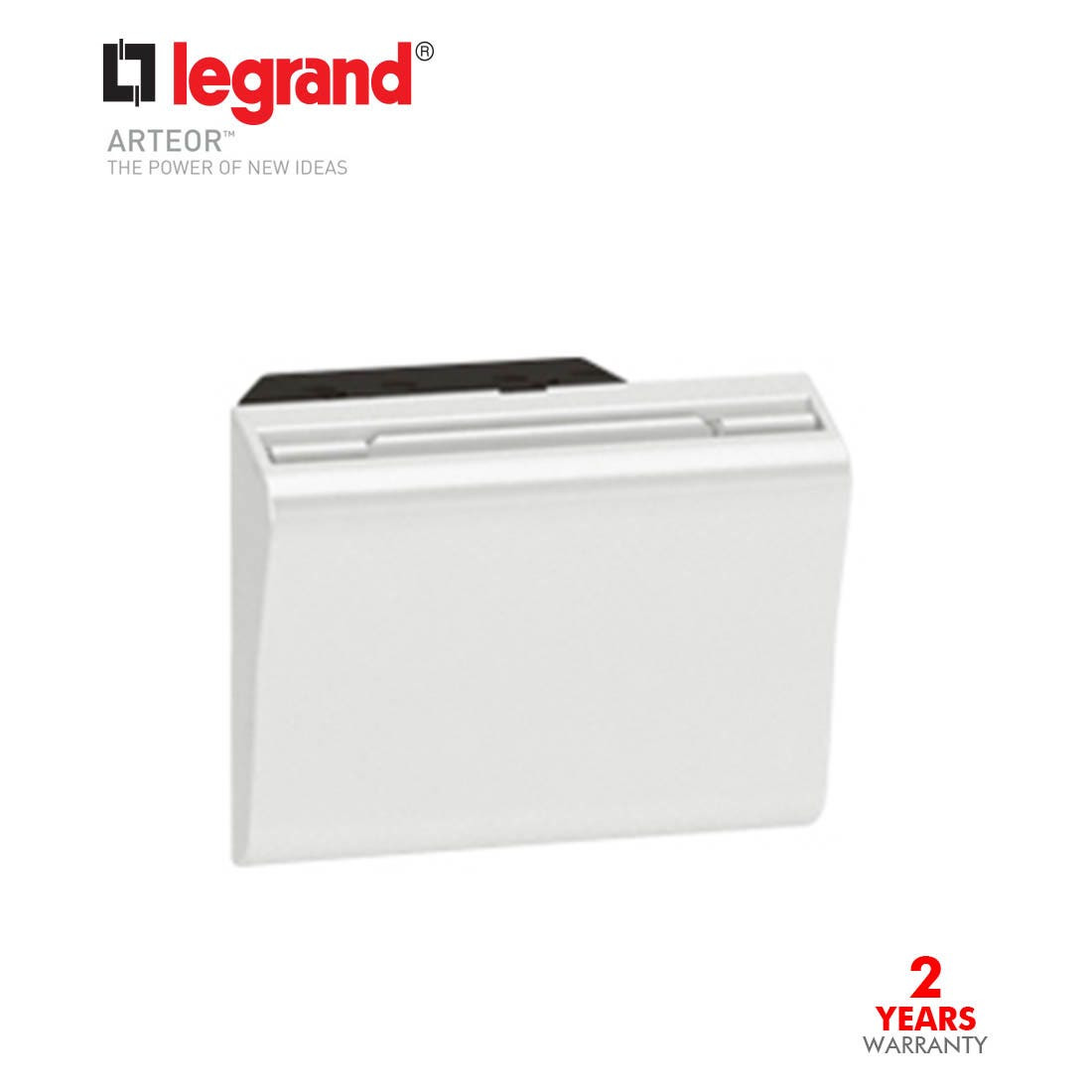 LEGRAND - Key Fob Switch Arteor 230 V, 2 Modules, White