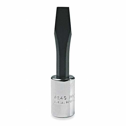 Socket Bit, Insert Length 1 inch, Replaceable Insert No, Tip Size 1/4 in, Tip Style Slotted