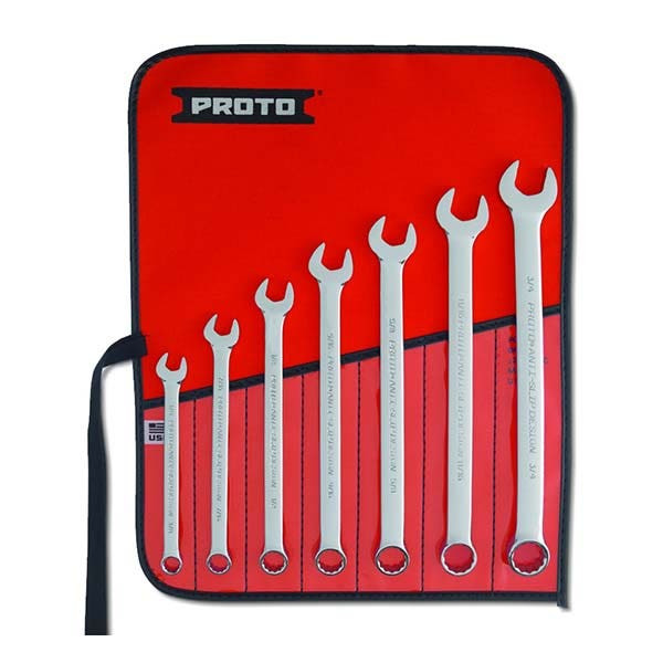 PROTO - Full Polish Combination ASD Wrench Set, 7 Pieces, 12 Point